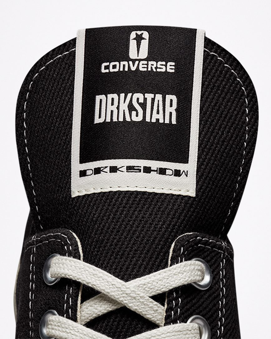 Men's Converse x DRKSHDW DRKSTAR Chuck 70 Low Top Shoes Black | AU E5341R